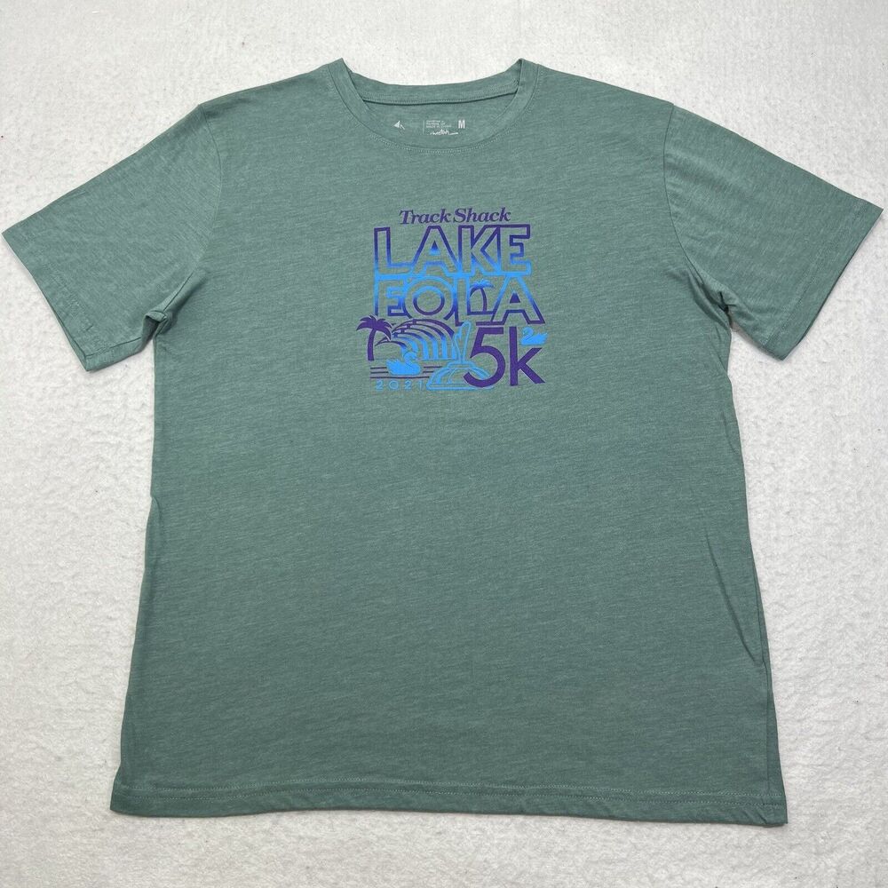 Leslie Jordan Men's Medium 2021 Track Shack Lake Eola 5K Race Graphic T Shirt